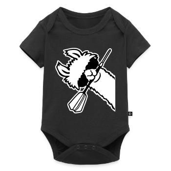 Cooles Lama Kopf Sonnenbrille Dartpfeil Maul Seite - Baby Premium Kurzarmbody - Schwarz - Vorne