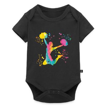 Cheerleader Cheer Mom Cheerleading - Baby Premium Kurzarmbody - Schwarz - Vorne