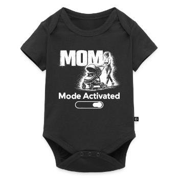 Mom Mode Activated Shirt New Mom Baby Stroller - Baby Premium Kurzarmbody - Schwarz - Vorne