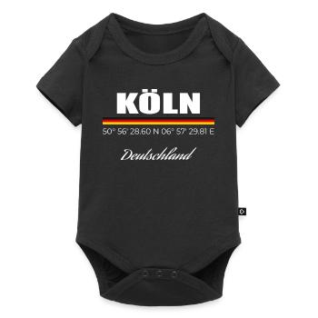 Köln - Baby Premium Kurzarmbody - Schwarz - Vorne