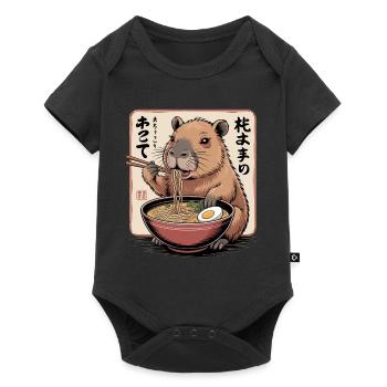 Beaver Ramen Feast - Baby Premium short-sleeve bodysuit - black - Front