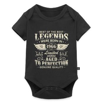 Legends 1966 Vintage 60th Birthday Gift - Baby Premium short-sleeve bodysuit - black - Front