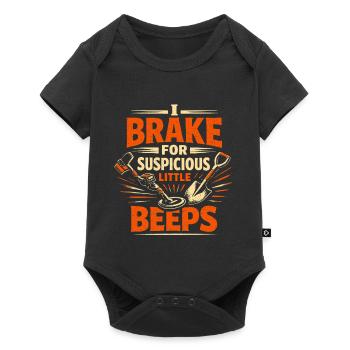 I brake for beeps | Probing Humor - Baby Premium short-sleeve bodysuit - black - Front