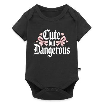 Süß Aber Gefährlich Cute Kawaii Aesthetic Katze - Baby Premium short-sleeve bodysuit - black - Front