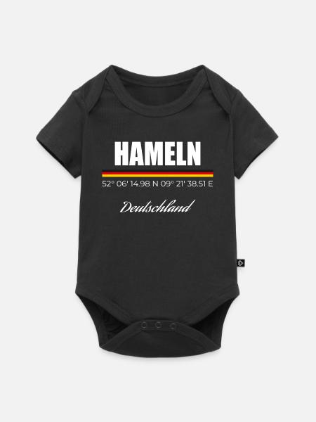 Hameln - Baby Premium Kurzarmbody - Schwarz