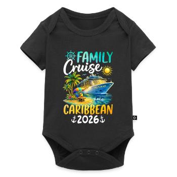 Croisière en famille dans les Caraïbes 2026 - Body à manches courtes Premium Bébé - noir - Devant