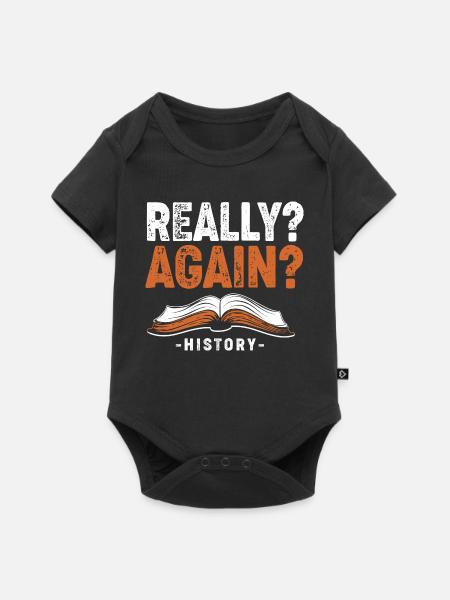 Historisch Historiker Geschichte - Baby Premium Kurzarmbody - Schwarz
