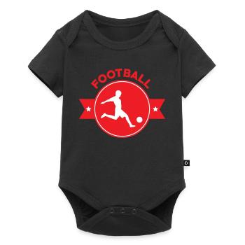 Football Goalscorer Logo: The Goleador Emblem - Baby Premium short-sleeve bodysuit - black - Front