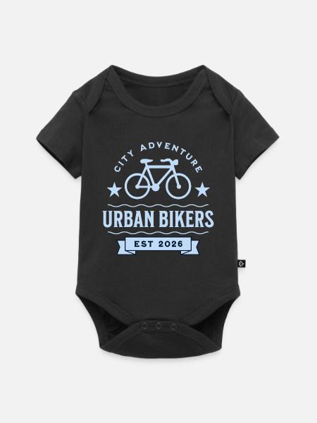 Urban Bikers geschaffen 2026 - Baby Premium Kurzarmbody - Schwarz