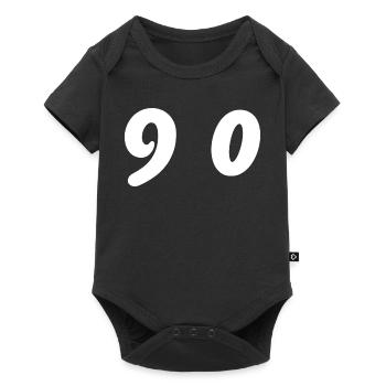 90. 90 ANS. 90e ANNIVERSAIRE. ANNIVERSAIRE 90 ANS. - Body à manches courtes Premium Bébé - noir - Devant