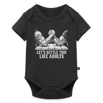 Let's clear this up like adults – Funny Arm - Baby Premium short-sleeve bodysuit - black - Front
