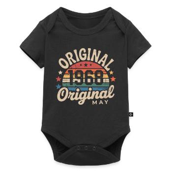 Mai 1968 : L'Original Mai 1968 - Édition Classique - Body à manches courtes Premium Bébé - noir - Devant