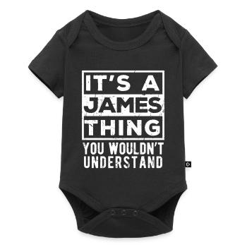 C’est un truc James que tu ne comprendrais pas - Body à manches courtes Premium Bébé - noir - Devant