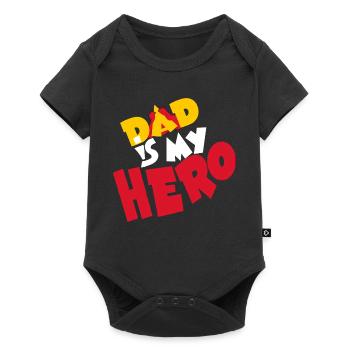 Dad Is My Hero Comic Dad Is My Hero - Baby Premium short-sleeve bodysuit - black - Front
