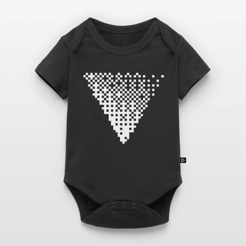Triangular Halftone Pixel Grid Baby Premium short-sleeve bodysuit