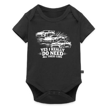 Yes, I really need all these cars! (Funny - Baby Premium short-sleeve bodysuit - black - Front