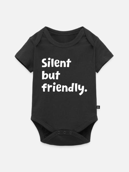 Introvertiert – Lustiges Introvertiert-Design – Sarkastisch - Baby Premium Kurzarmbody - Schwarz