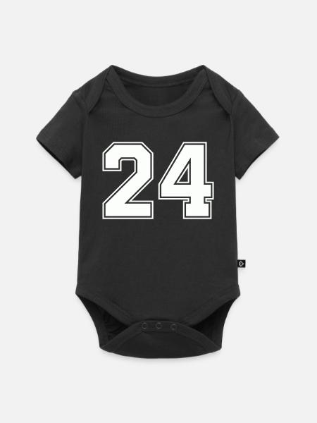 24 - Baby Premium Kurzarmbody - Schwarz