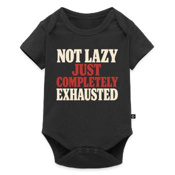 Burnt-out millennial, tired adult, - Baby Premium short-sleeve bodysuit - black - Front