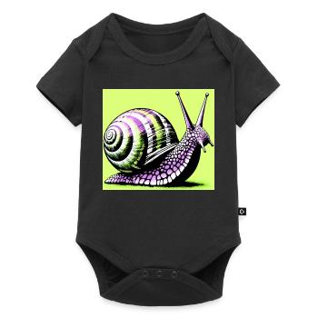 Escargot - Body à manches courtes Premium Bébé - noir - Devant