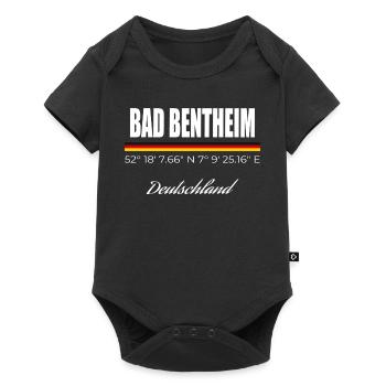 Bad Bentheim - Baby Premium Kurzarmbody - Schwarz - Vorne
