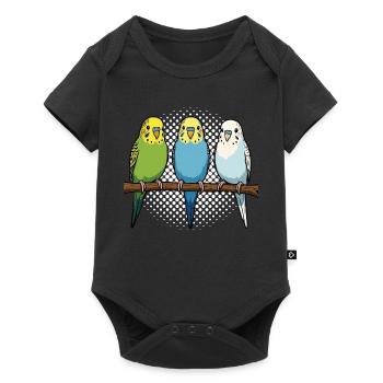 Budgerigars Budgie Owners Budgies - Baby Premium short-sleeve bodysuit - black - Front