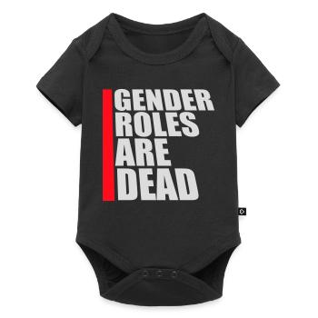 Gender Roles Are Dead Statement Freedom Saying - Baby Premium short-sleeve bodysuit - black - Front