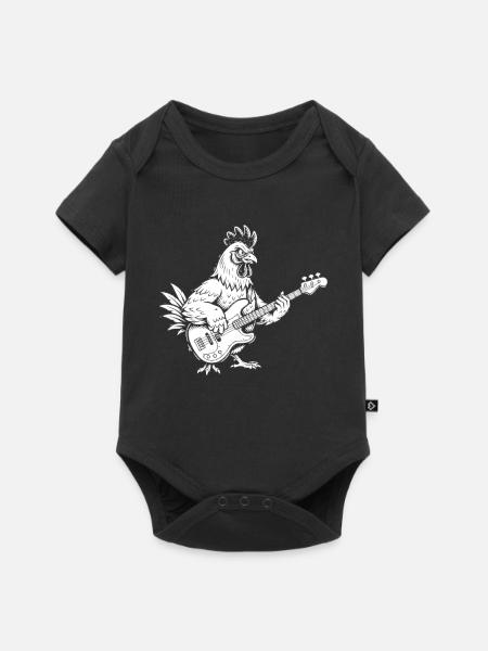 Nebelwald Silhouette Mono - Baby Premium Kurzarmbody - Schwarz