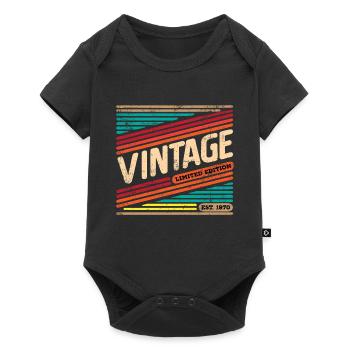 Millésime 1970 - Body à manches courtes Premium Bébé - noir - Devant