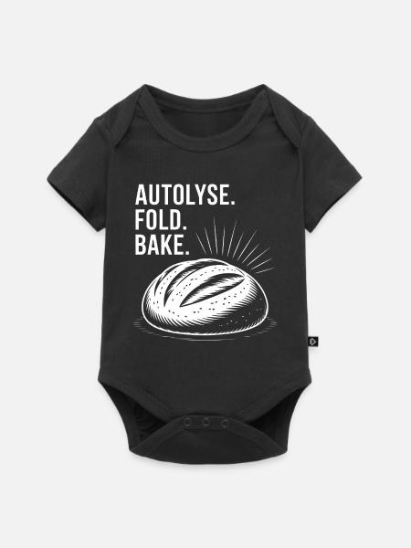 Bread Bold: Autolysekunst - Baby Premium Kurzarmbody - Schwarz