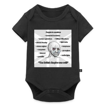 PROBRITAIN3 - Baby Premium short-sleeve bodysuit - black - Front
