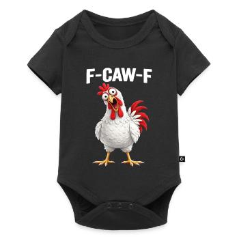 F-Caw-F poulet Humour adulte Coq drôle Fcawf - Body à manches courtes Premium Bébé - noir - Devant