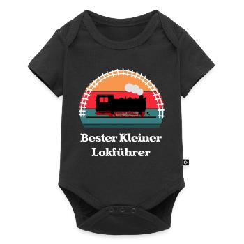 Bester Kleiner Lokführer - Baby Premium Kurzarmbody - Schwarz - Vorne
