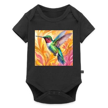 colibri - Body à manches courtes Premium Bébé - noir - Devant