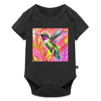colibri - Body à manches courtes Premium Bébé - noir - Devant