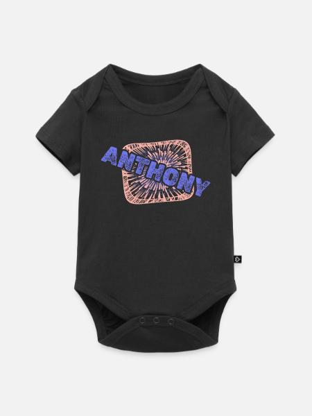 Anthony - Baby Premium Kurzarmbody - Schwarz