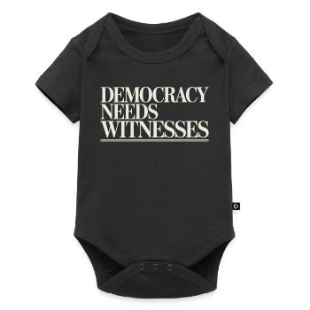La démocratie a besoin de témoins Liberté de la presse - Body à manches courtes Premium Bébé - noir - Devant