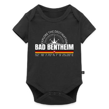 Bad Bentheim - Baby Premium Kurzarmbody - Schwarz - Vorne