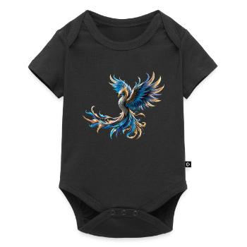 Fire Blue Phoenix - Baby Premium short-sleeve bodysuit - black - Front