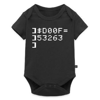 DOOF Code 8 bits Nerd Terminal Pixel Retro - Body à manches courtes Premium Bébé - noir - Devant
