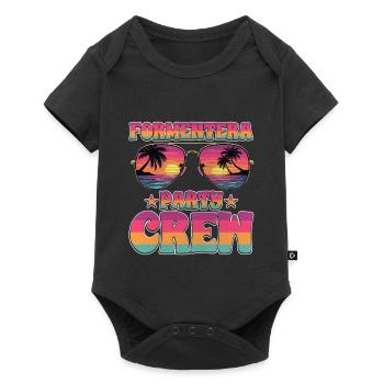 Équipe de la fête de Formentera - Body à manches courtes Premium Bébé - noir - Devant
