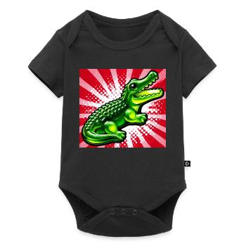 crocodile - Body à manches courtes Premium Bébé - noir - Devant