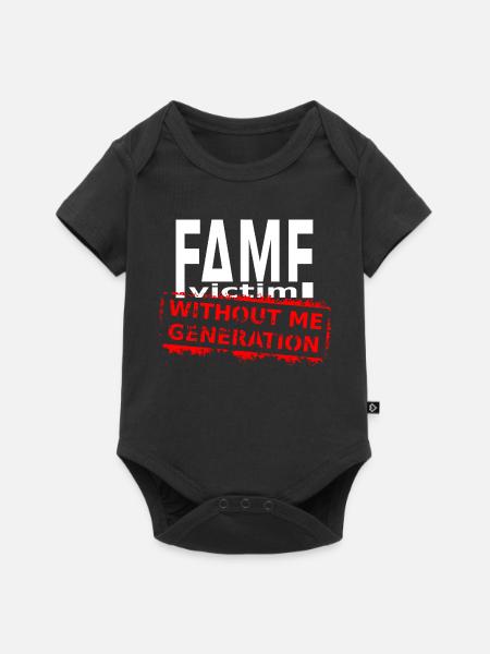 Fame Victim Shirt – Without Me Generation - Baby Premium Kurzarmbody - Schwarz