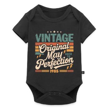Millésime mai 1985 – Perfection pendant 41 ans - Body à manches courtes Premium Bébé - noir - Devant