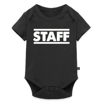 Staff Lettering Bold Contrast - Baby Premium short-sleeve bodysuit - black - Front