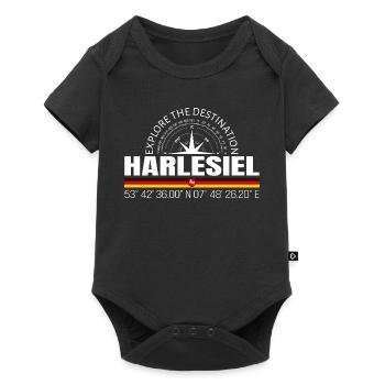 Harlesiel - Baby Premium short-sleeve bodysuit - black - Front