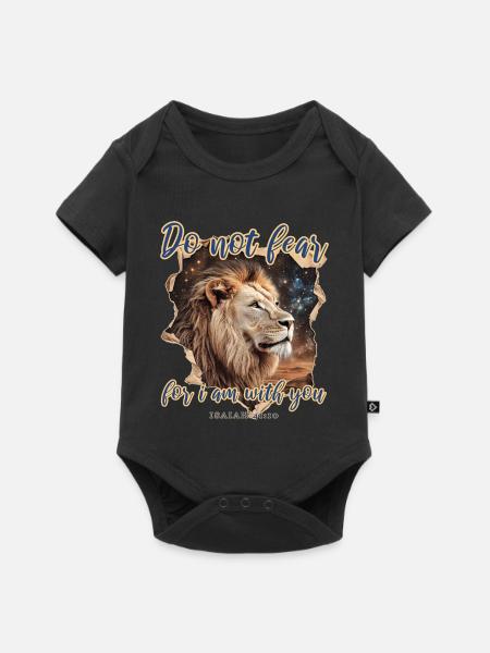 Löwe Christlich - Baby Premium Kurzarmbody - Schwarz