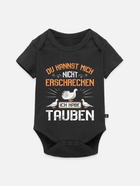 Taubenflüsterer brieftaubenzucht Taubenzüchter - Baby Premium Kurzarmbody - Schwarz