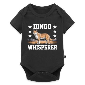 Dingo Australischer Wildhund Tierliebhaber Design - Baby Premium Kurzarmbody - Schwarz - Vorne