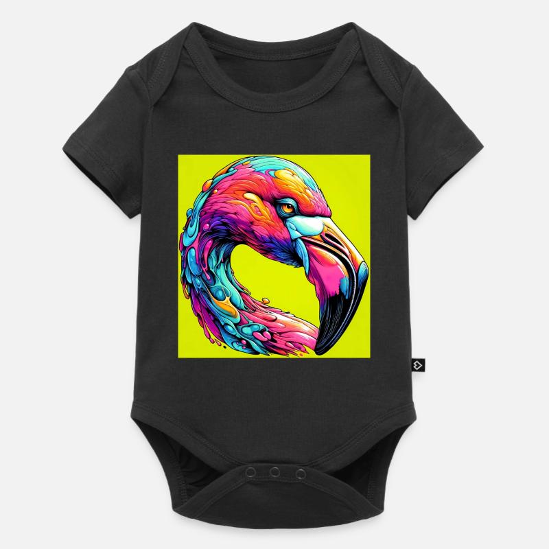 Flamant - Body à manches courtes Premium Bébé - noir